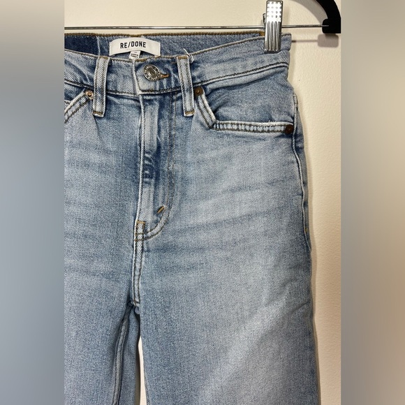 RE/DONE Jeans Women’s Size 24 70s Straight-Leg Jeans in Mid 90s Wash - Picture 6 of 14